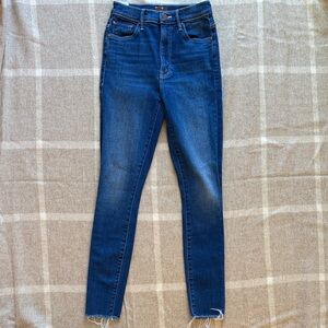 MOTHER Dark Blue Skinny Jeans